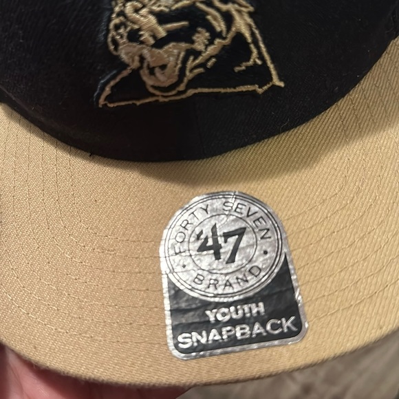 47 Brand Boys/Youth Snapback - Navy / Tan - Picture 3 of 5